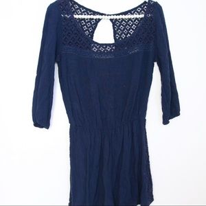 Navy Blue Abercrombie Romper